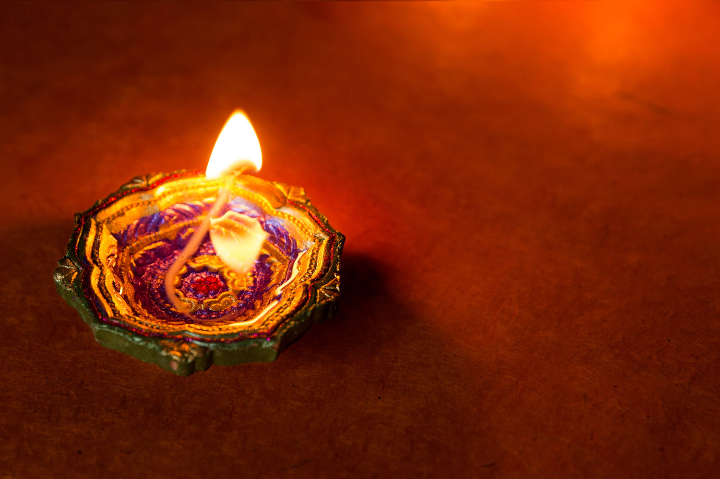 Blue Fancy Diya